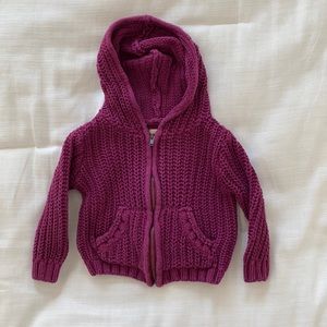 Peek size medium (6/12 months) zipper hoodie